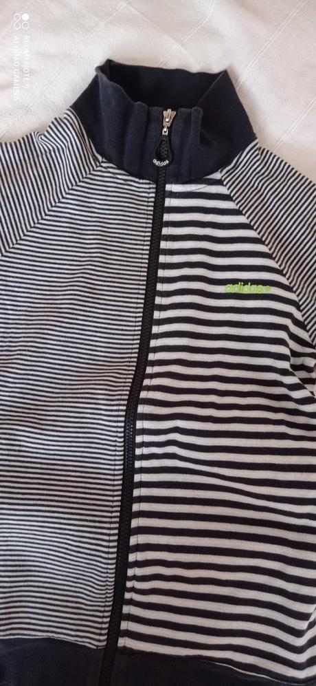 Značková pasikovaná mikinka, adidas,s