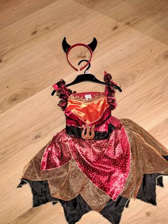 Karnevalový kostým malá čertica, 