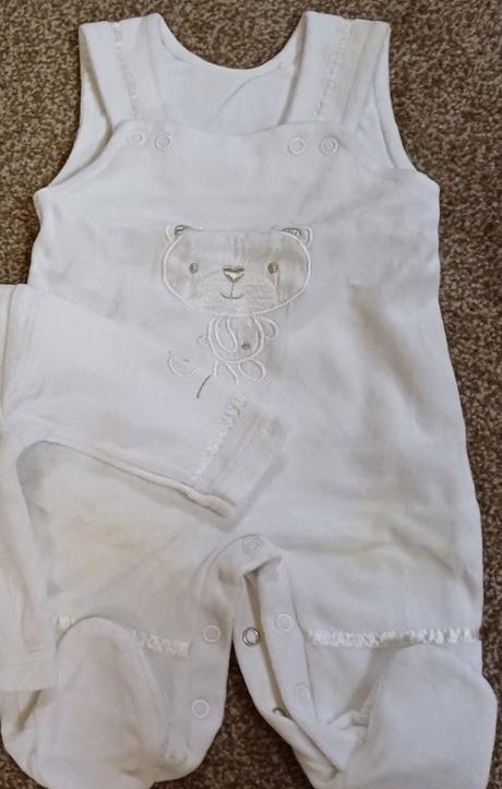 Set dupačky a košieľka zamatové s mackom, 50