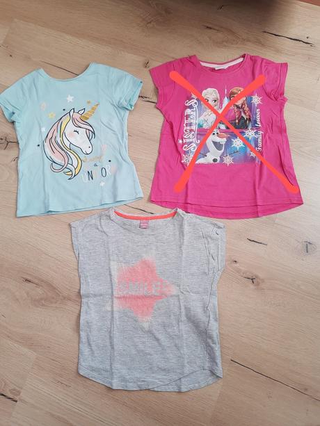 Tričká 2ks jednorožec, hviezda, 110