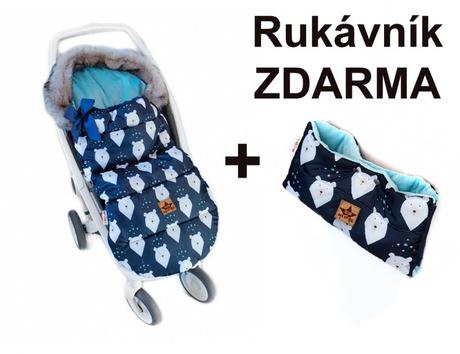 Detský fusak maxi premium winter bear, granátový,,