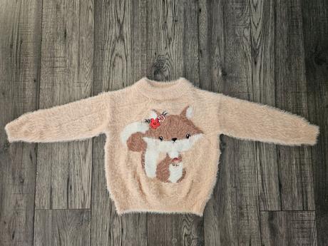 Chlpatý svetrík s veveričkou c&a 104, c&a,104