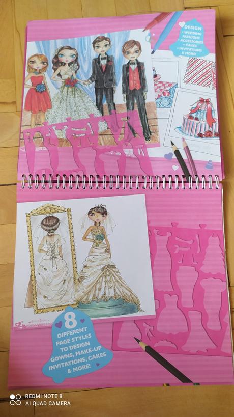 Návrhársky zošit svadba snov fashion angels, 
