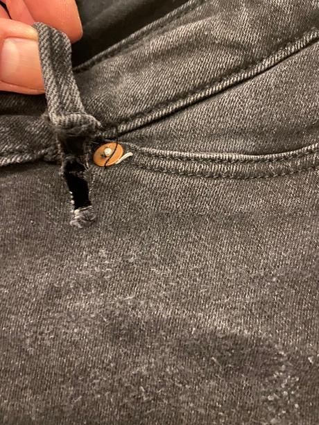 Cierne tehotenske rifle hm, h&m,34