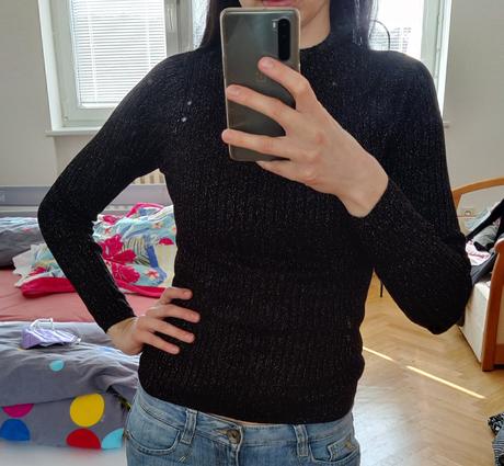Cierny pulover, f&f,36