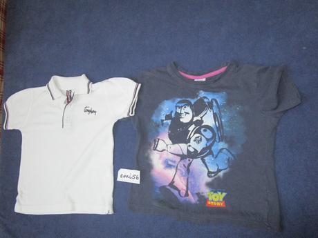 2288.  tričká, polokošele 7 ks, 104