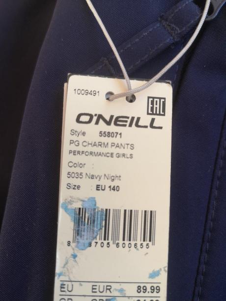 O'neill dievčenské otepľovačky veľkosť 8 rokov, o'neill,128