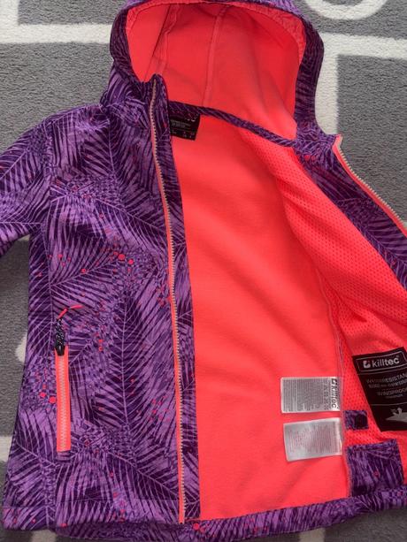 Softshelová bunda kiltec v.128 top stav 10.000mm, 128
