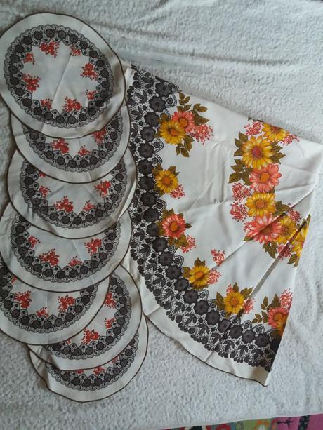 Retro obrus vianoce, 