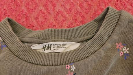 Dievčenská mikina h&m veľkosť 122/128, h&m,122
