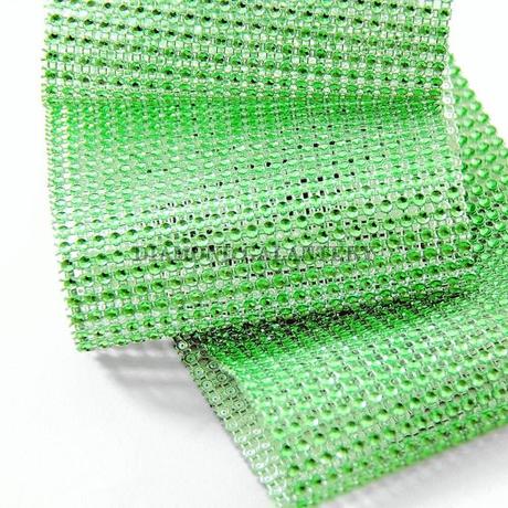 Kamienková stuha jablčkovo zelená - cena za 10 cm ,