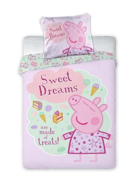 Obliečky do postieľky peppa pig pyžamo 100/135, šírka (cm): 100,dĺžka (cm): 130