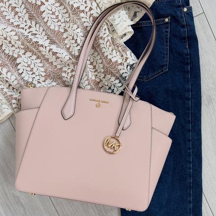 Michael kors shopper kabelka marylin pudrová ružov, michael kors