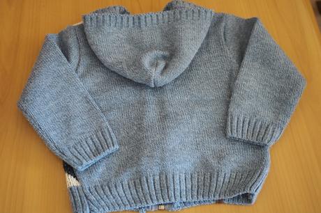 Svetrík s kapucňou na zips, 98