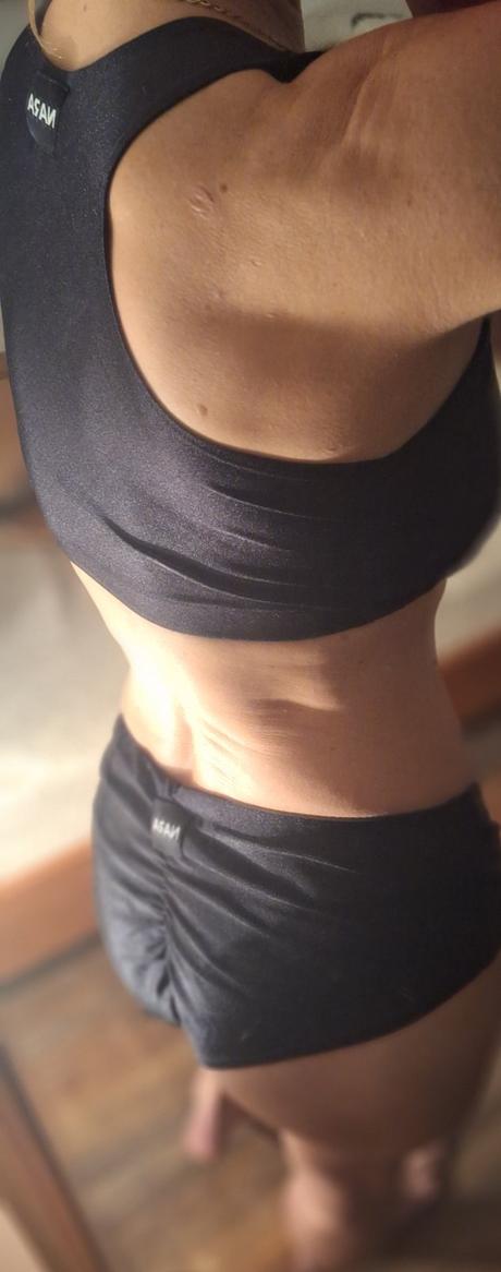 Komplet nara top a push up šortky na pole dance, l