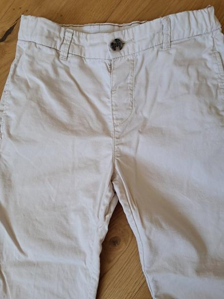 Bavlnené letné slim fit nohavice h&m, h&m,134