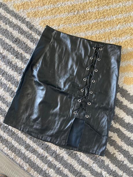 Koženková sukňa xs/s, xs