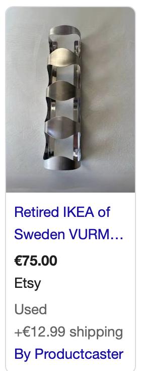 Ikea stojan na víno z antikoru,