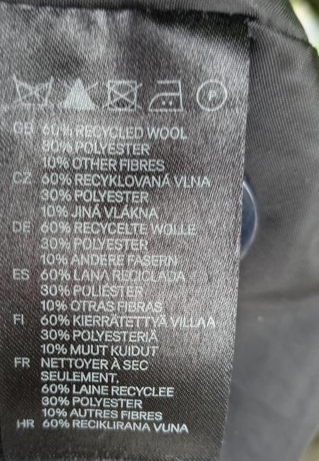 H&m tmavomodrý kabátik, h&m,38