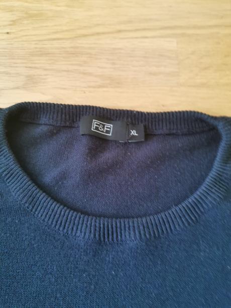 Pánsky tmavomodrý pulovrik xl, f&f, f&f,xl