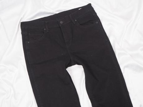Luxusné čierne rifle dr denim, m