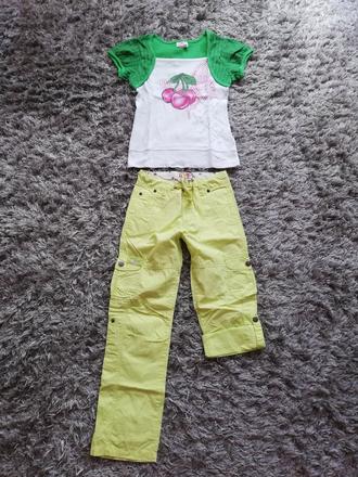 Letný limetkový kompletík 140/146, 140