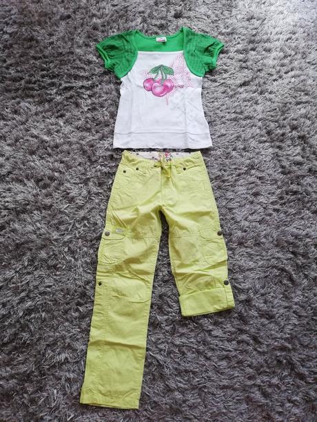 Letný limetkový kompletík 140/146, 140