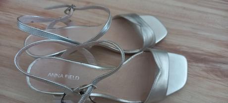 Strieborné sandále, 40