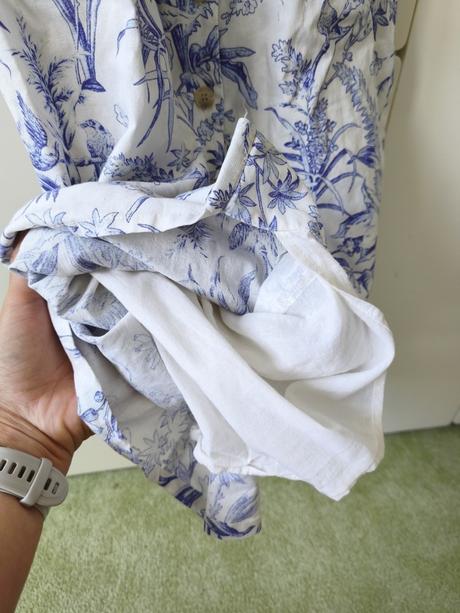 Ľanové šaty 36/38, h&m,38