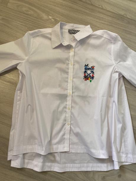 Biela košeľa s výšivkou, m