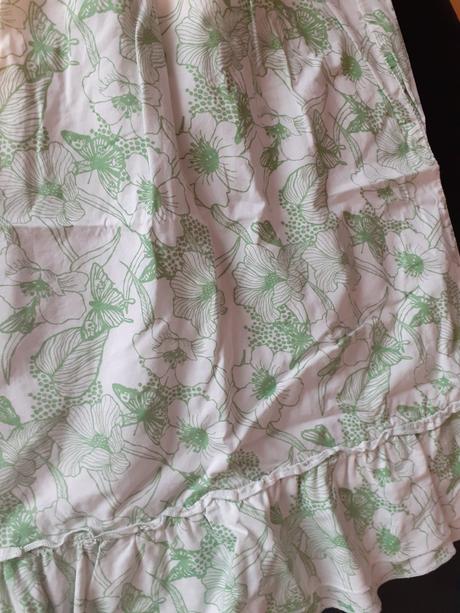 Zeleno biele kvalitne šaty 152/158, h&m,152