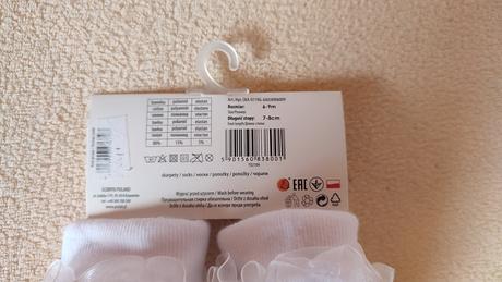 Detské ponožky s volánikom 6-9m, 18