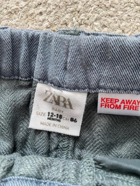 Lanové nohavice, zara,86