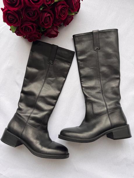 Zara - kožené čižmy, zara,41
