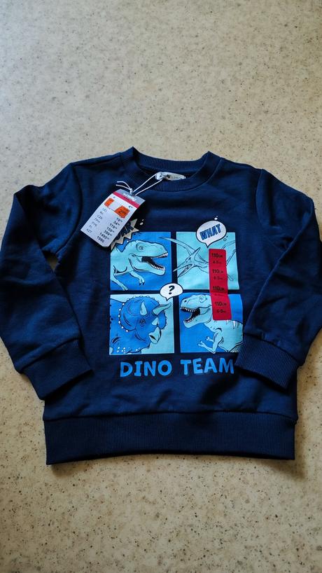 Mikina s dinosaurami, nova, sinsay,110