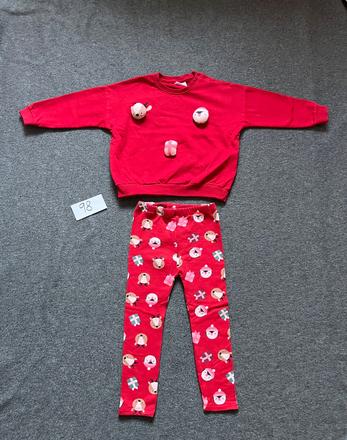 Vianočný set mikina a zateplene leginy, pepco,98