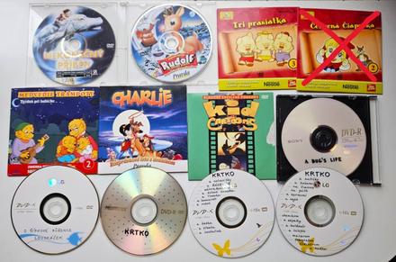 Rozne video rozpravky pre deti, dvd, vcd,