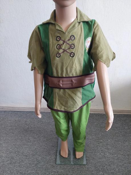 Peter pan dvojdielny kostým rubies veľ.110-116,