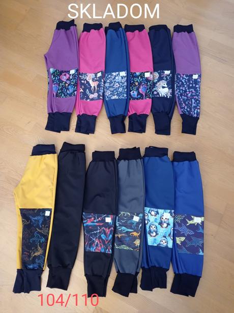Softshellove nohavice, 104 / 110