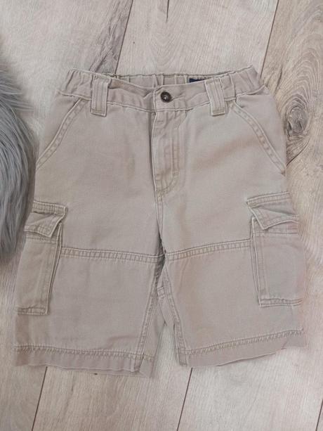 Chlapčenské béžové rifľové kraťasy h&m (4-5 r.), h&m,110