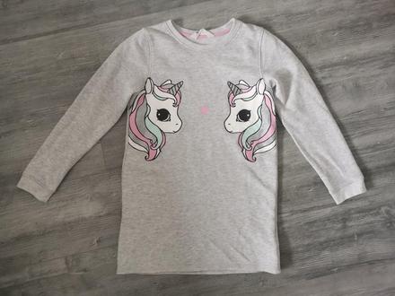 Šaty mikinové, h&m,134