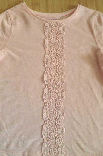 Tričko s čipkou, f&f,110