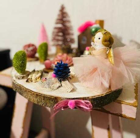 Vianočná dekorácia domček u anjelky,