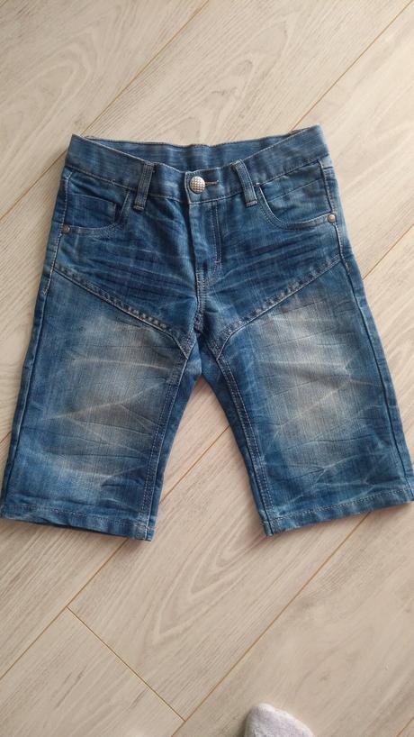 Riflové krátke nohavice, 134