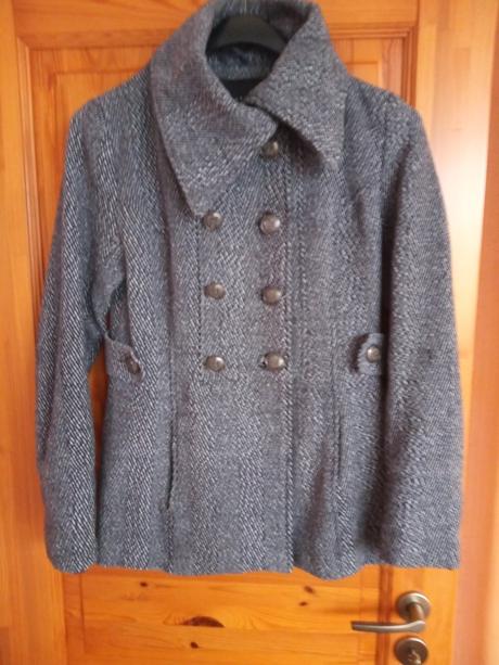 Kabát antracitová farba, gate,m