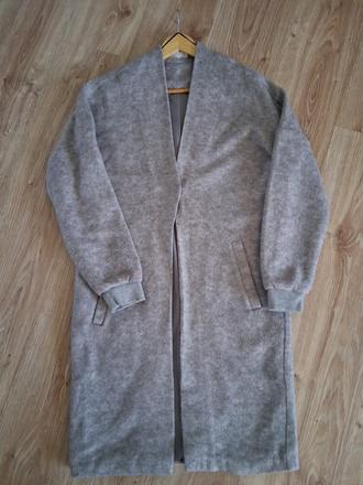 Sivý prechodný kabát, l