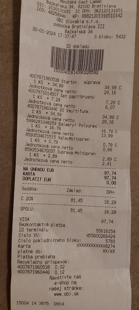 Multifunkčná brúska + brúsne papiere, 