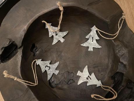 Adventné štítky v tvare stromčekov ( sada 4 ks ), 