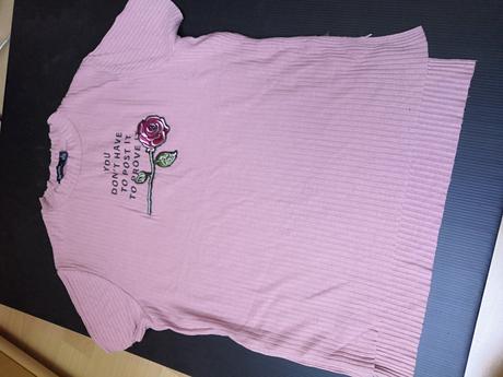 Tričko s ružou, bershka,s
