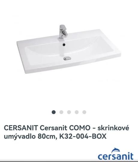 Skrinkové umývadlo ceresit 80cm,